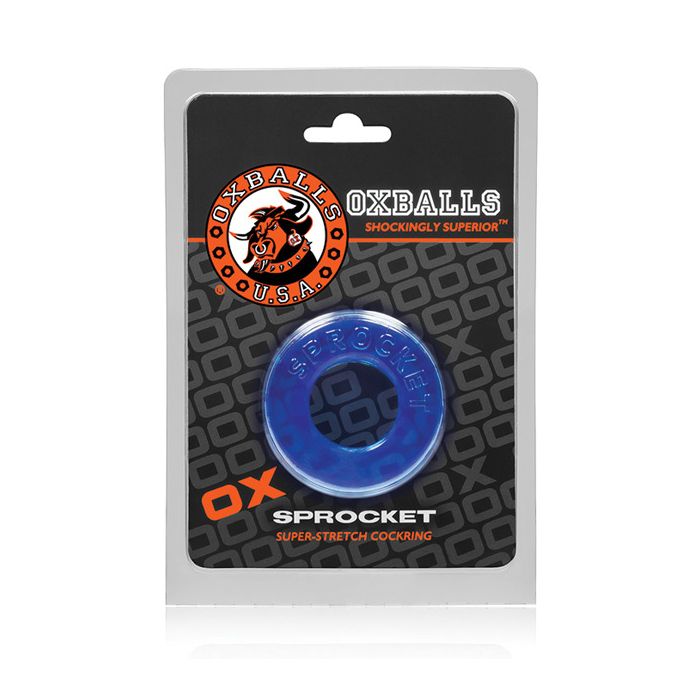 Oxballs Atomic Jock Sprocket Cockring - Ice Blue
