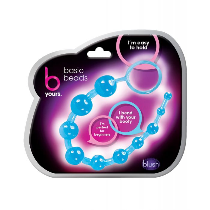 Blush B Yours Basic Anal Beads - Blue