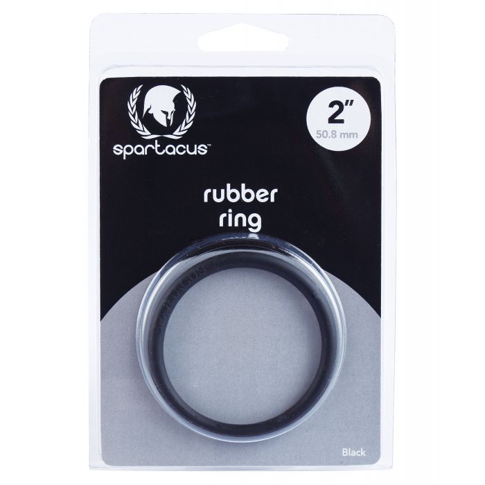 Spartacus 2" Rubber Cock Ring - Black