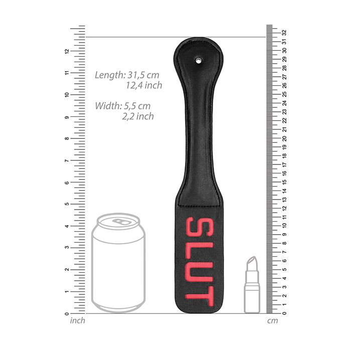 Shots Ouch Slut Paddle - Black