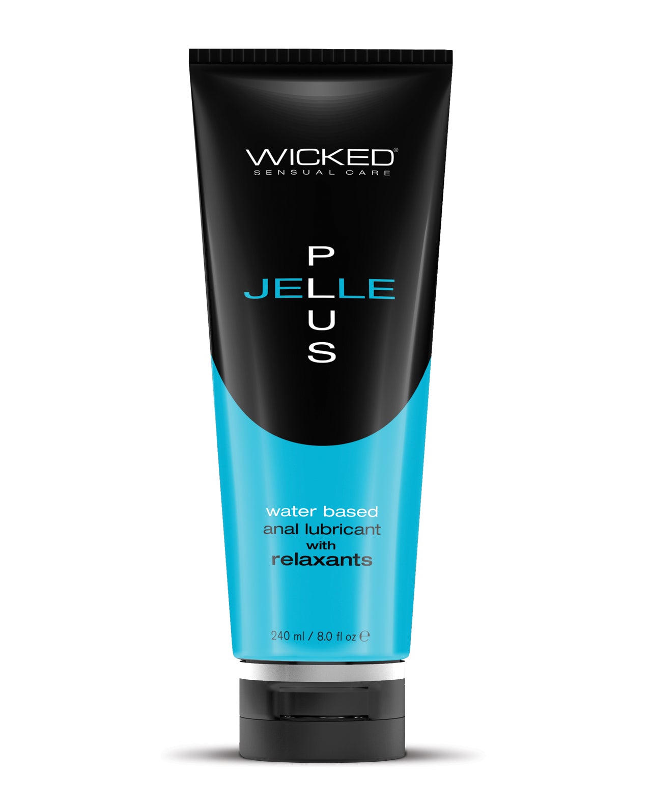 Wicked Sensual Care Jelle Plus Water Based Anal Lubricant with Relaxants - 8 oz