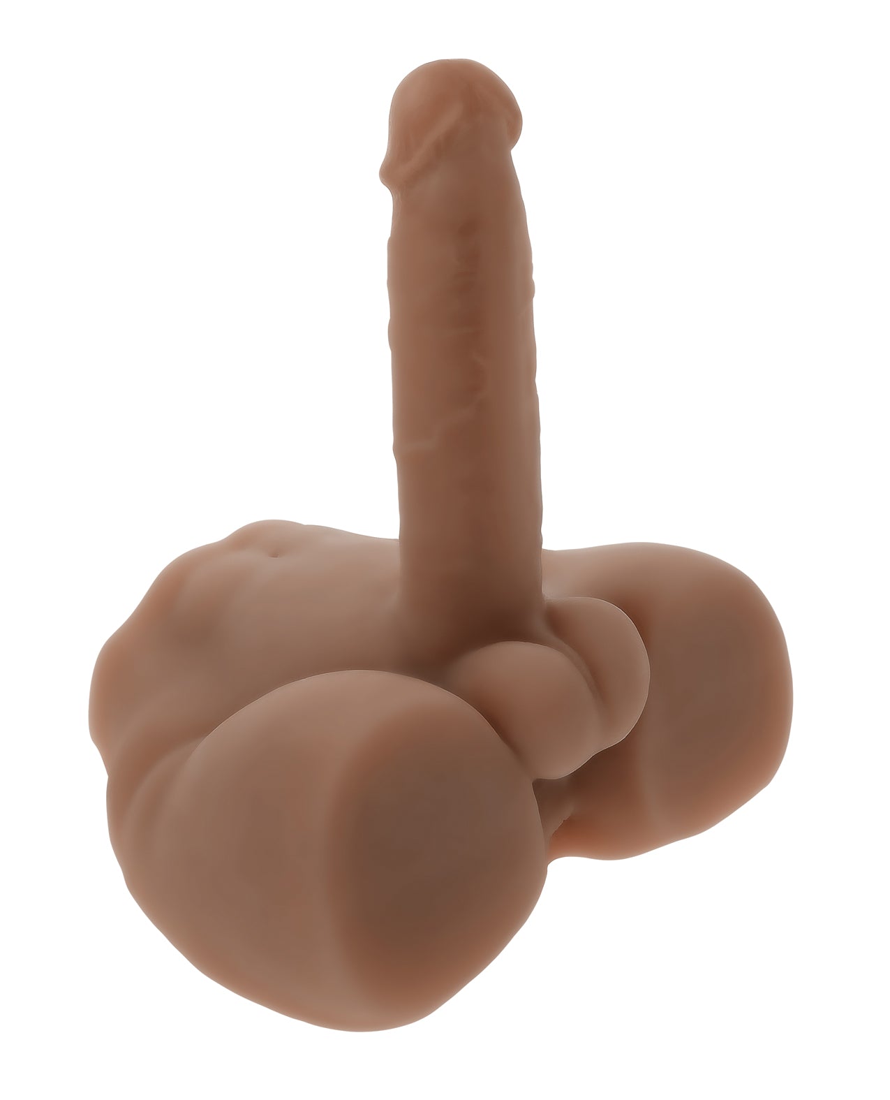 NO ETA Evolved Easy Rider Thrusting & Vibrating Life-Like Dildo - Dark