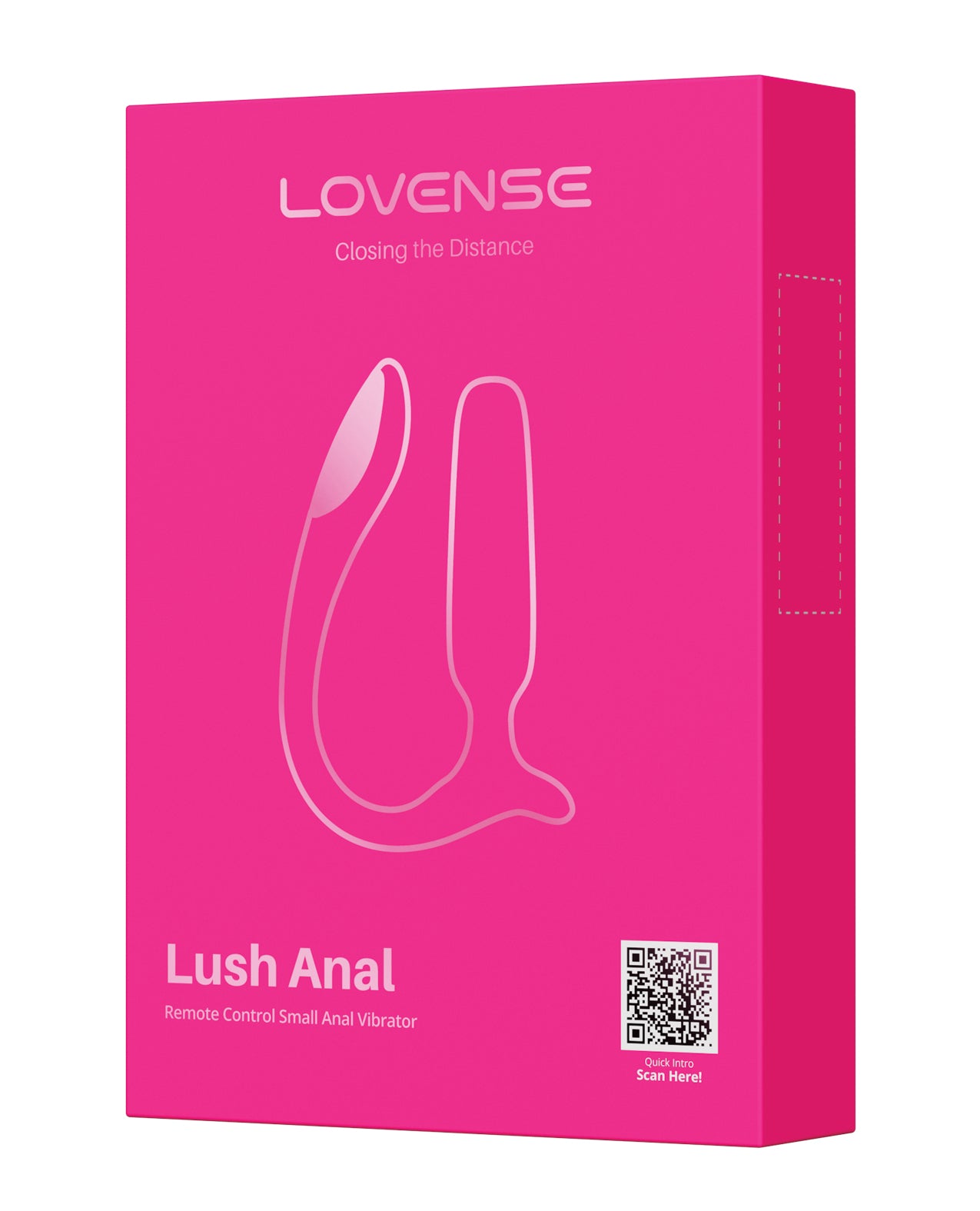 Lovense Lush Anal App-Controlled Butt Plug - Pink