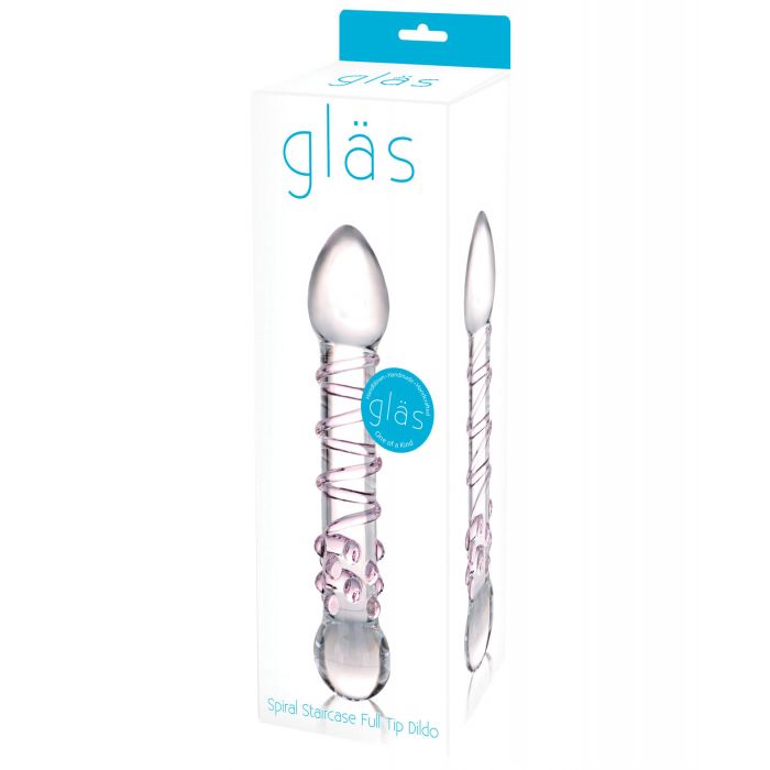 Glas Spiral Staircase Full Tip Glass Dildo