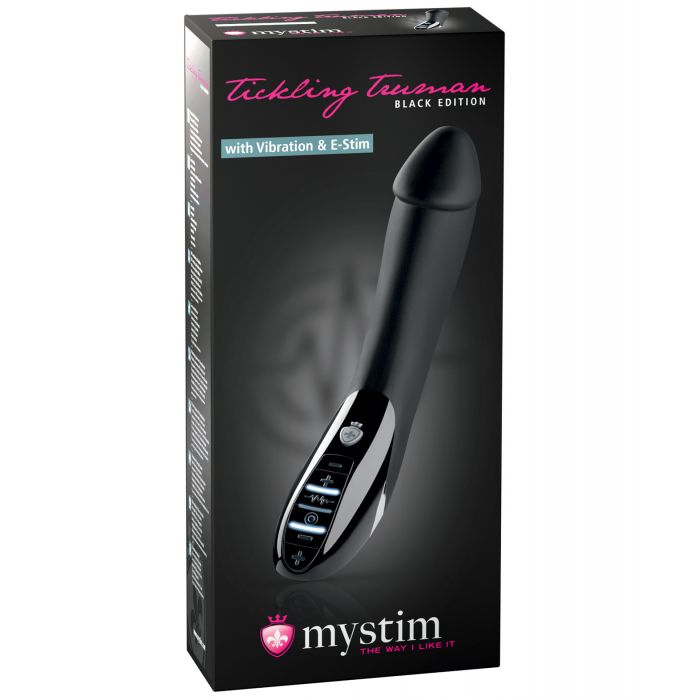 Mystim Tickling Truman eStim Vibrator Black Edition - Black