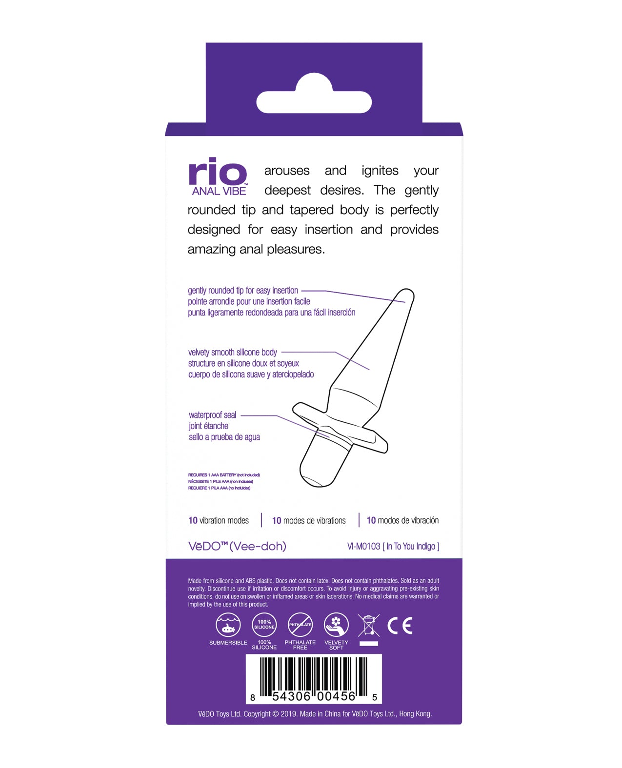 VeDO Rio Anal Vibe - Into You Indigo