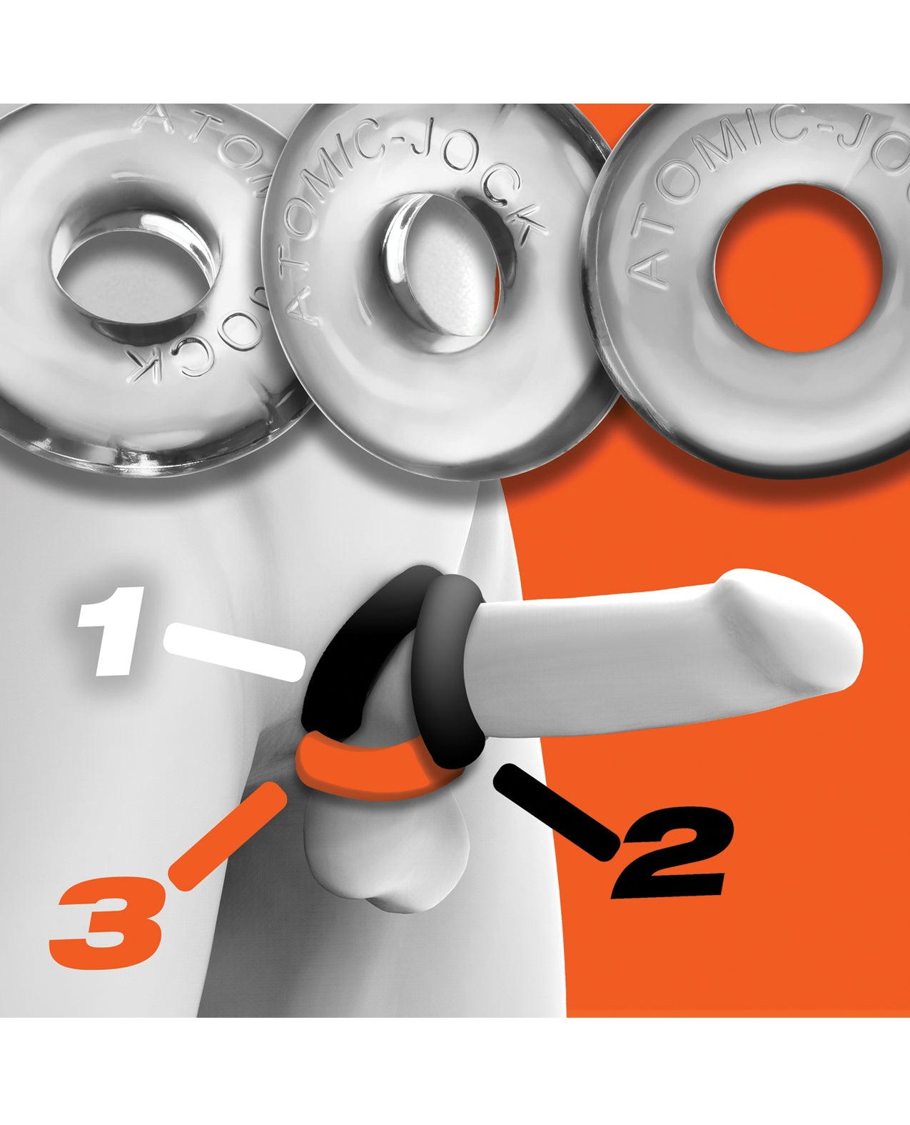 Oxballs Ringer Donut 1 - Clear Pack of 3