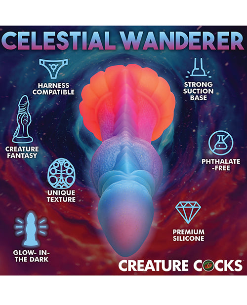 Creature Cocks Galactic Cock Alien Creature Silicone Dildo - Glow in the Dark