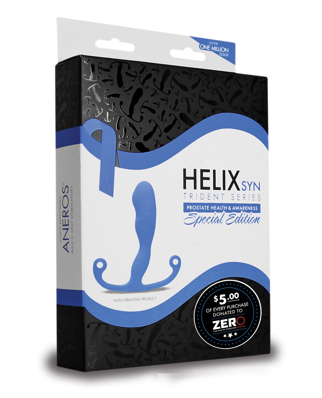 Aneros Special Edition Helix Syn Trident Series Prostate Stimulator - Blue