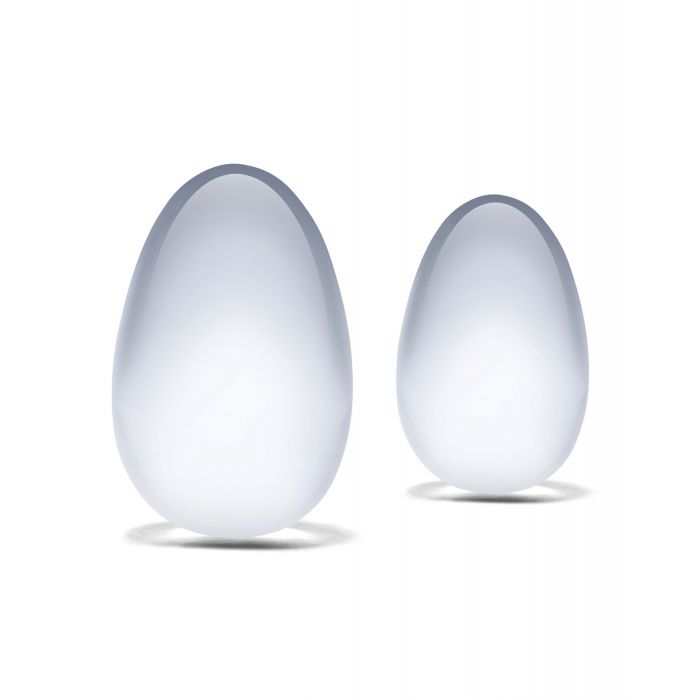 Glas 2 pc Glass Yoni Eggs Set - Clear