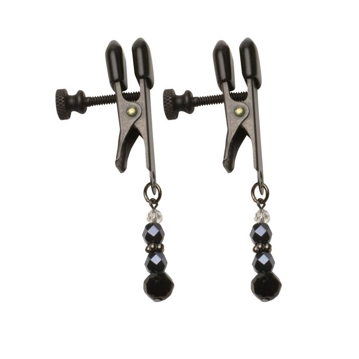 Spartacus Black Beaded Nipple Clamps