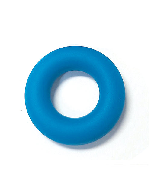 Spartacus Liquid Silicone Cock Ring Small - Teal