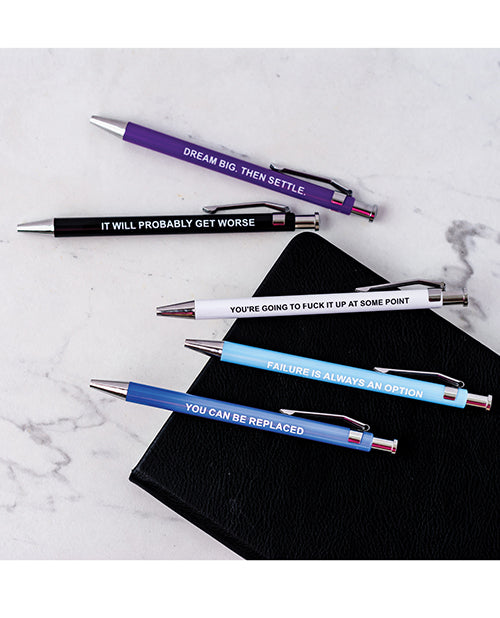 Wood Rocket Demotivational Pens - 5 Pack