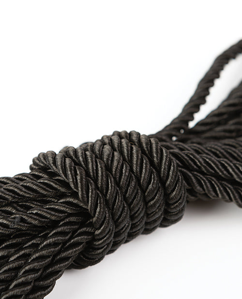 Sei Mio Knot in Control 10 m Silky Bondage Rope - Black