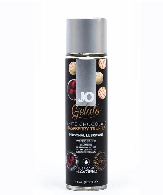 JO Gelato White Chocolate Rasberry Truffle Water-Based Lubricant 4 oz.