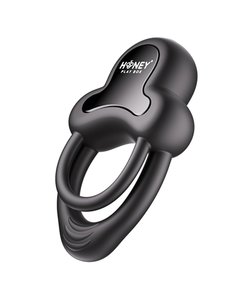 Honey Play Box Anello Vibrating Double Cock Ring w/Clitoral Stimulator