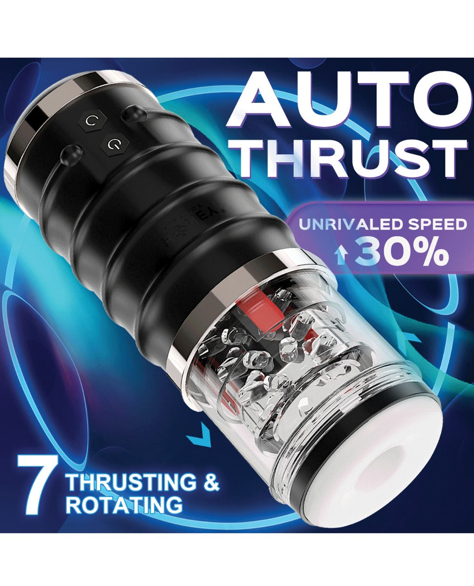 Warrior Auto Thrusting Male Masturbator - White