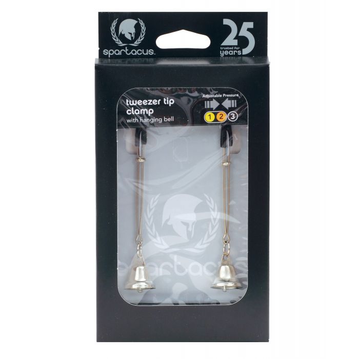 Spartacus Adjustable Tweezer Nipple Clamps w/Bells