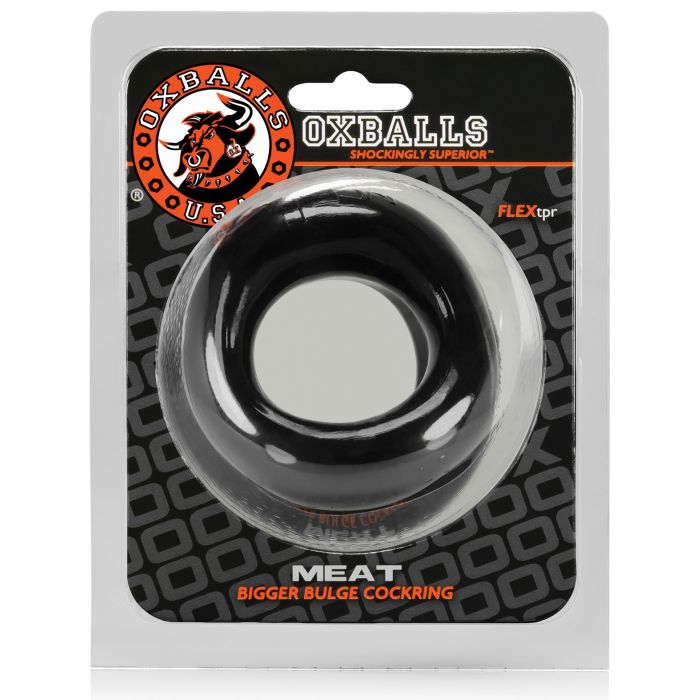 Oxballs Meat Padded Cock Ring - Black