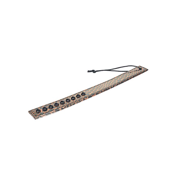 Spartacus Faux Leather Paddle - Gold