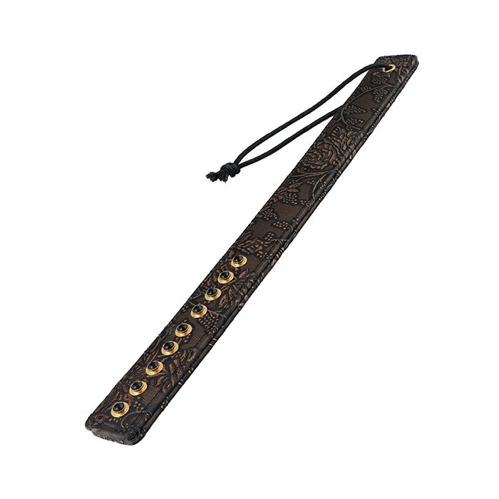 Spartacus Paddle w/Gems - Brown Floral Print