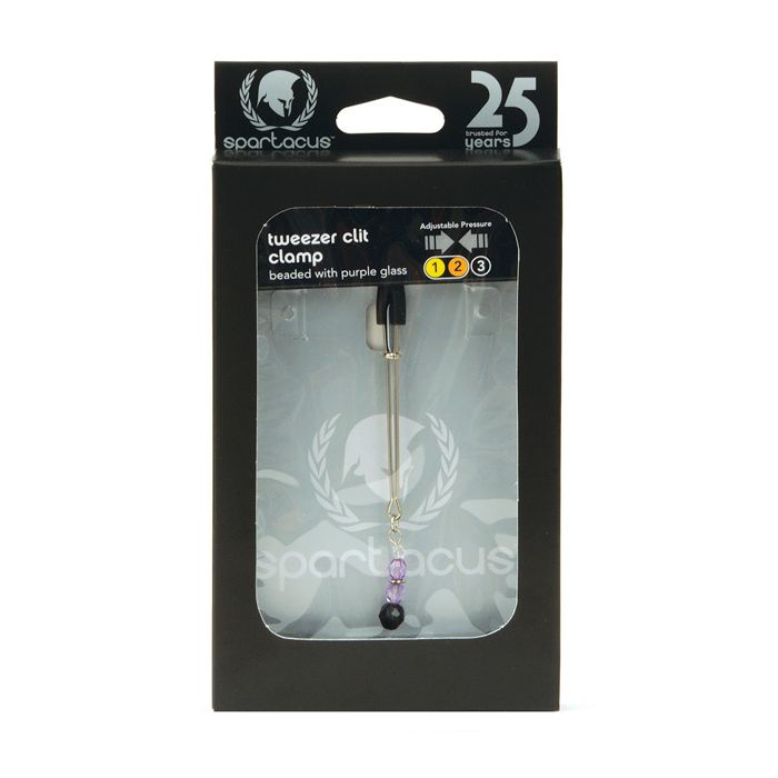 Spartacus Beaded Clit Clamp - Purple
