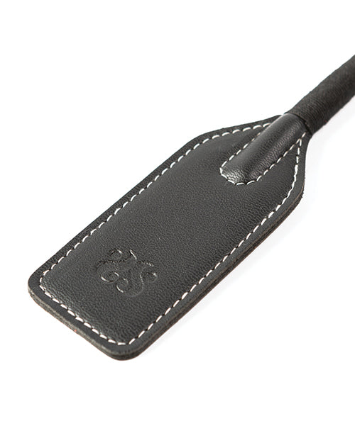 Sei Mio Slap & Tickle Dual Ended Crop & Tickler - Black
