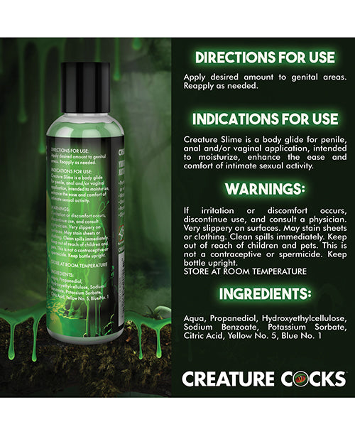Creature Cocks - Creature Slime Green Slime Water-Based Lubricant 4oz
