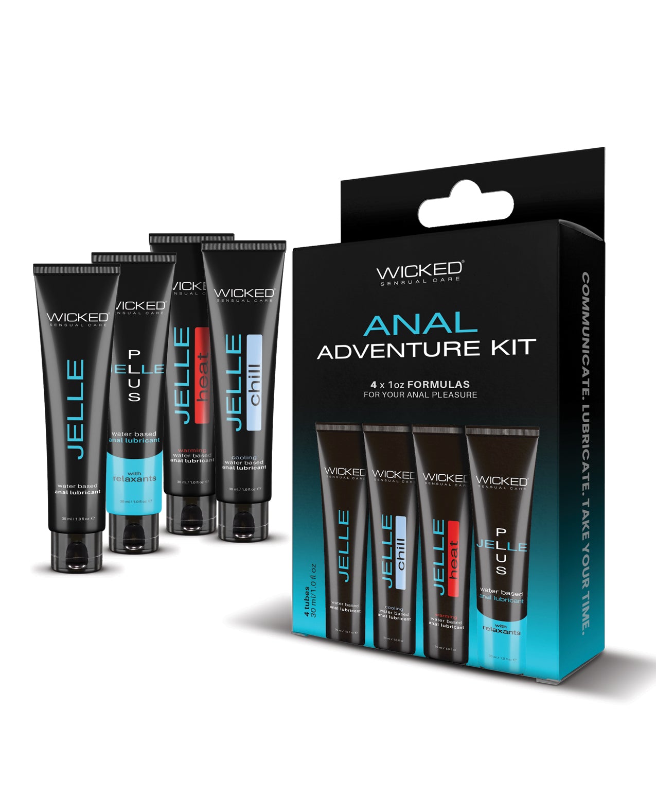 Wicked Sensual Care Anal Adventure Kit - 1 oz Bottles