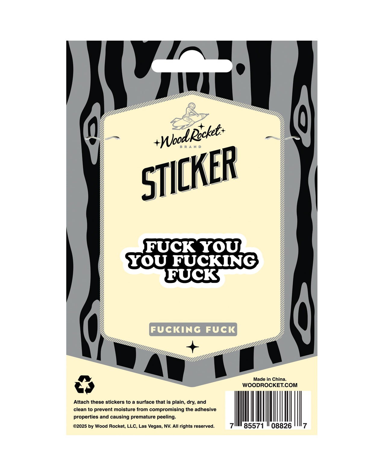 Fuck You Fucking Fuck Sticker