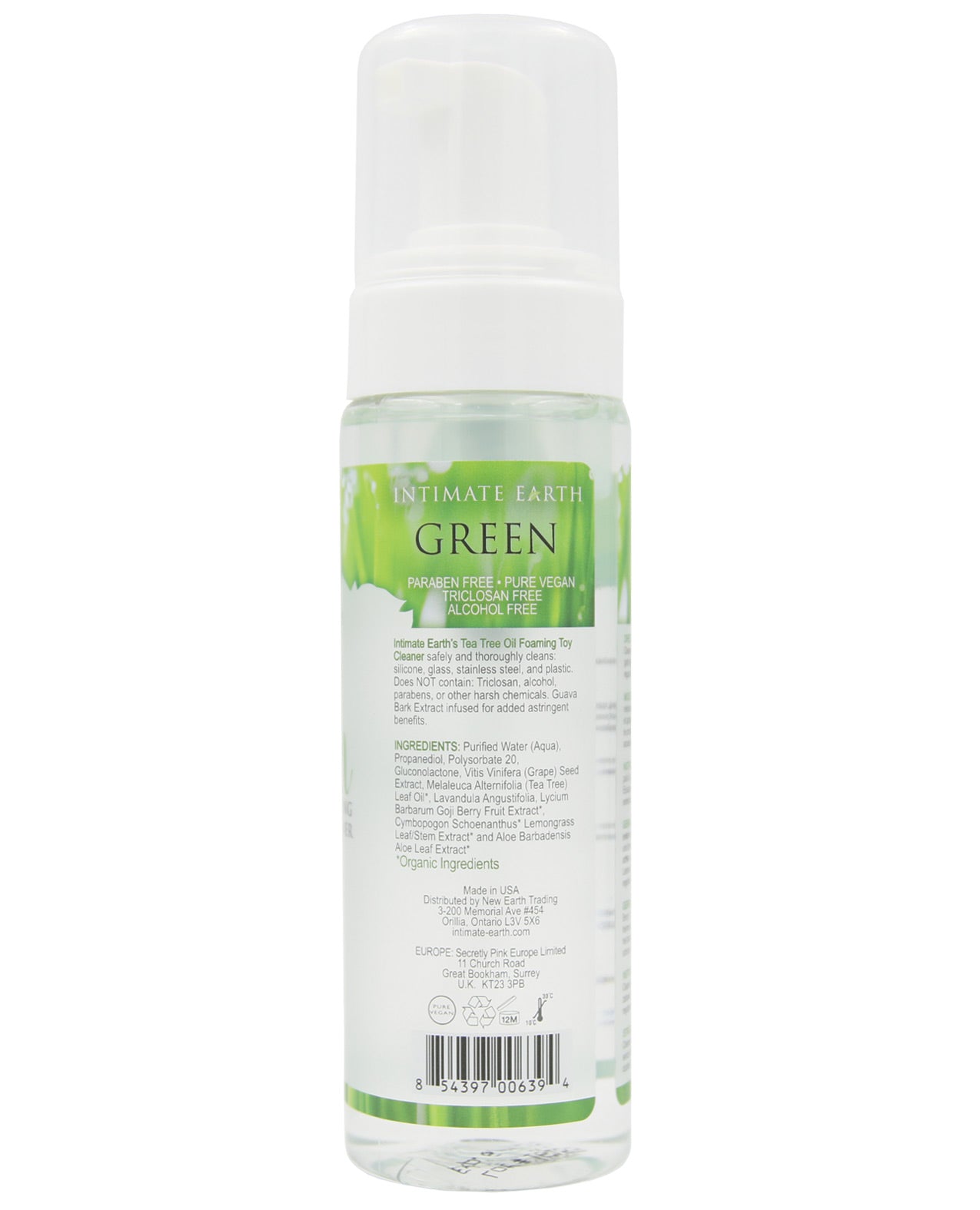 Intimate Earth Foaming Toy Cleaner - 100 ml Green Tea Tree Oil