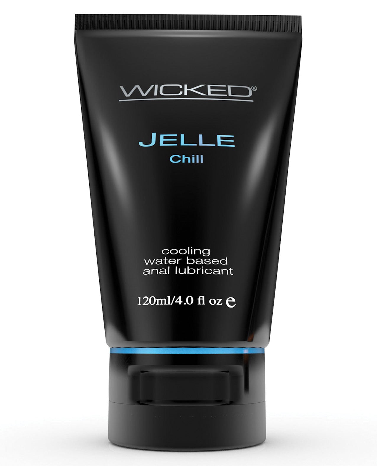 Wicked Sensual Care Jelle Chill Waterbased Anal Gel Lubricant - 4 oz