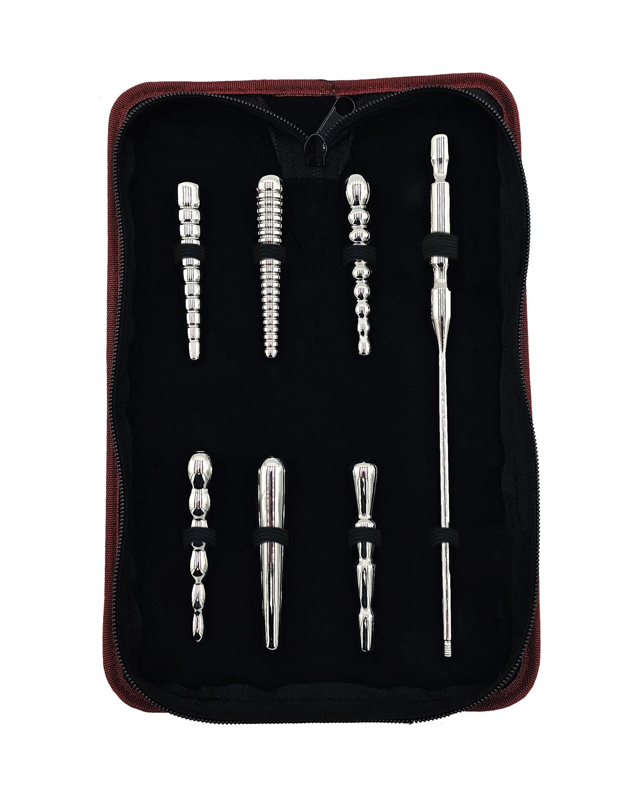 Rouge Stainless Steel Penis Plug Set of 6 - Silver