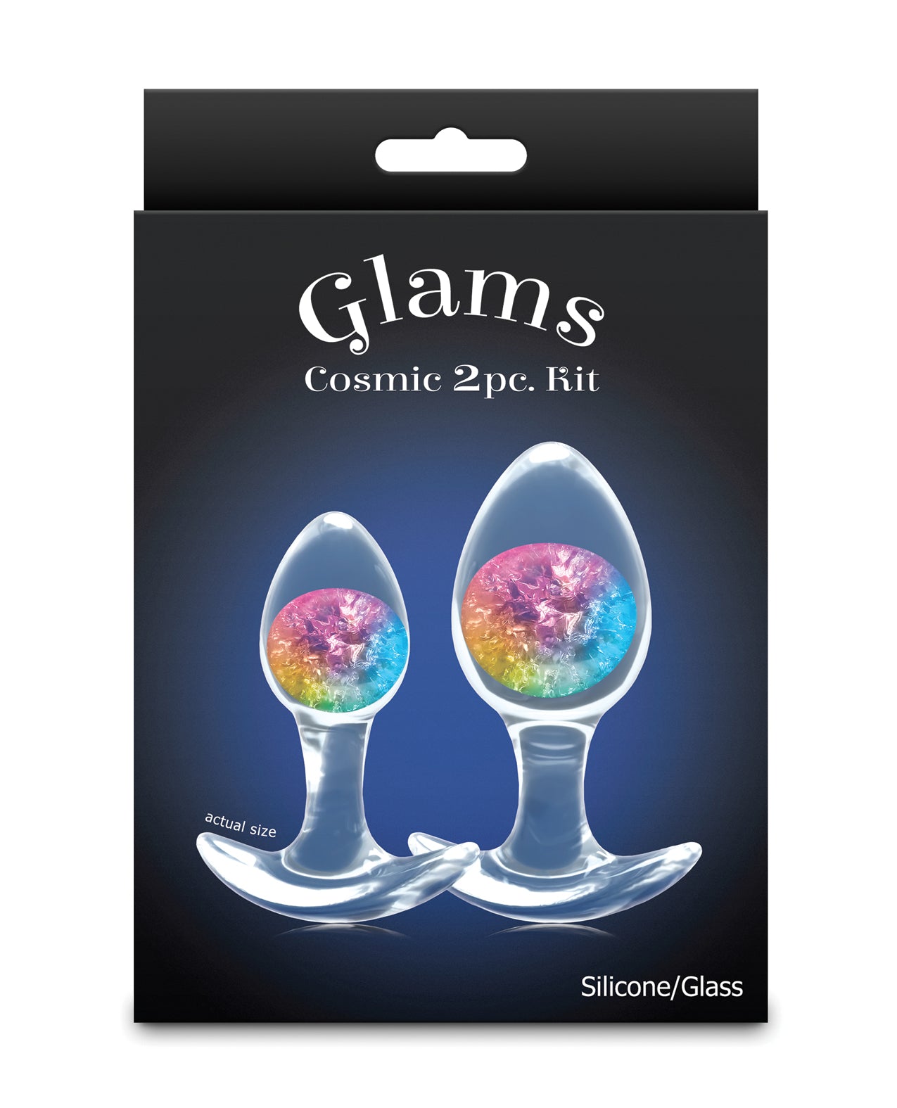 Cosmic Glams 2 pc Plug Kit - Rainbow