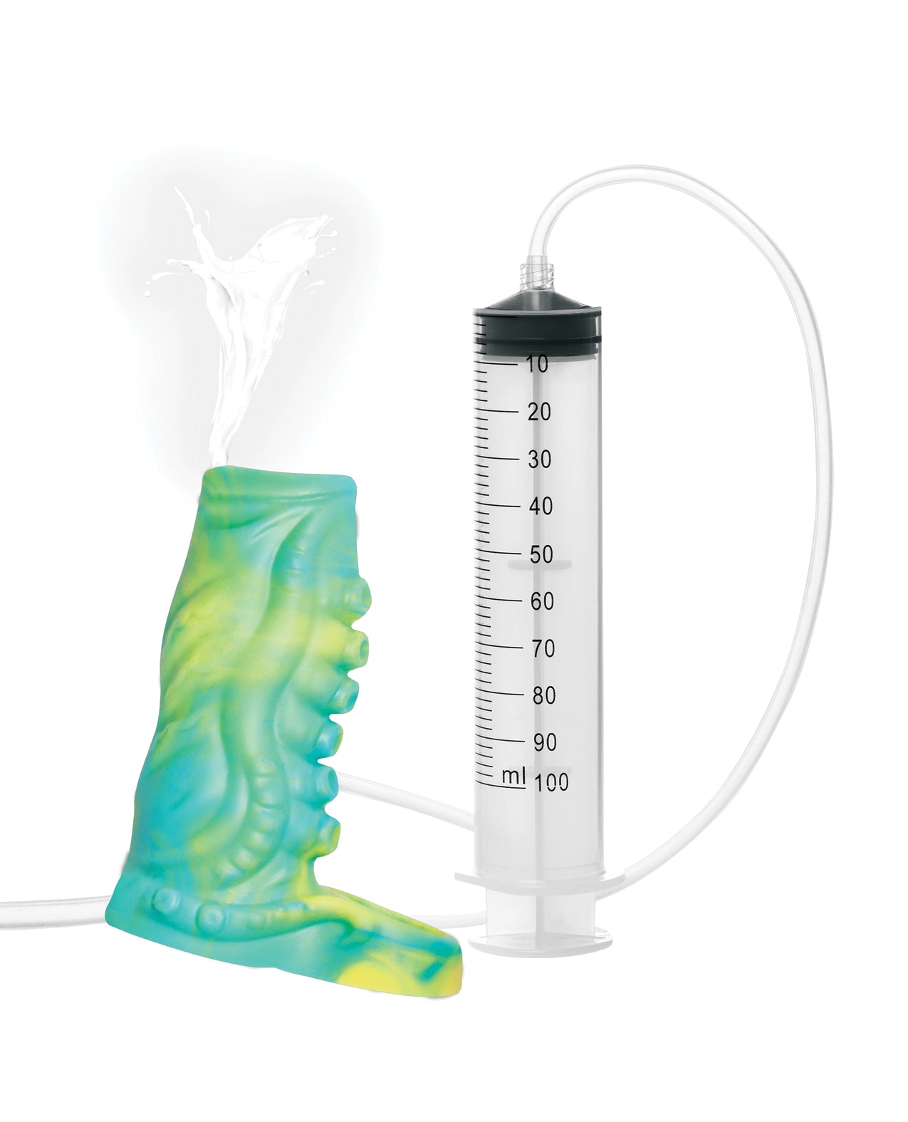 Creature Cocks Tentacle Squirting Silicone Penis Enhancer - Green