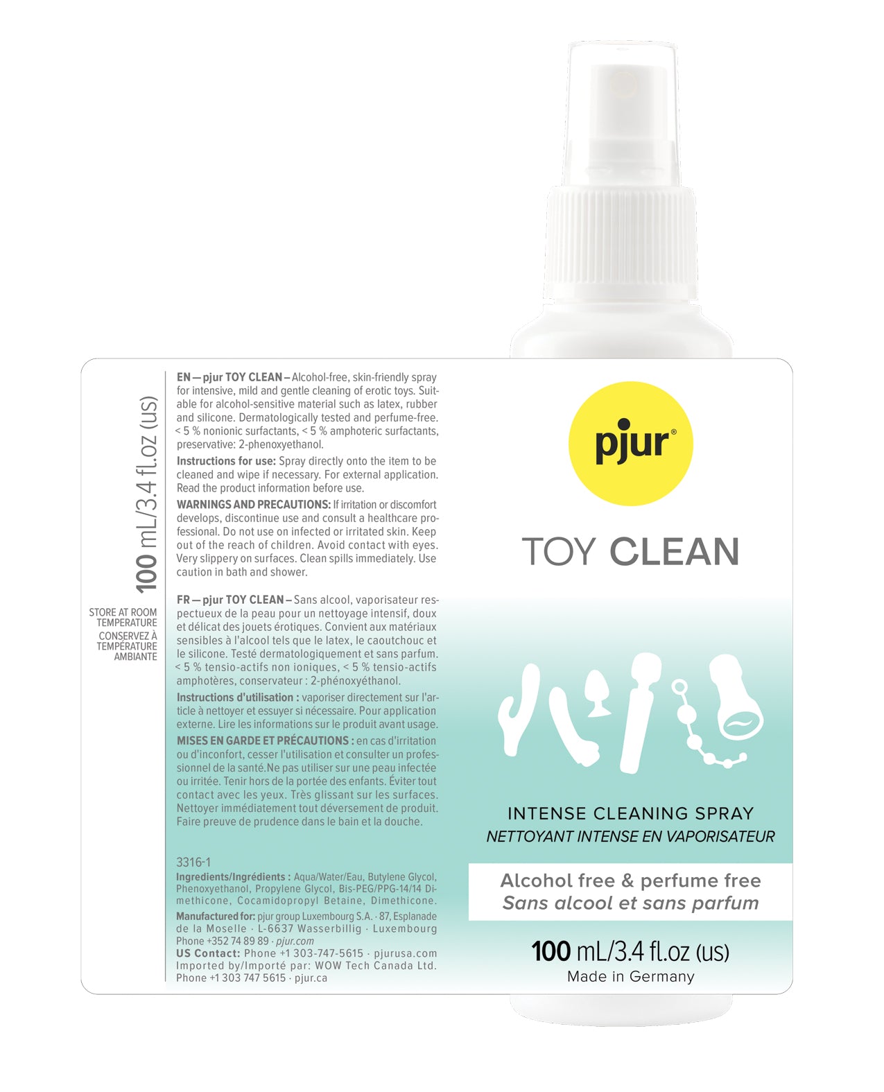 Pjur Toy Clean - 100 ml Bottle