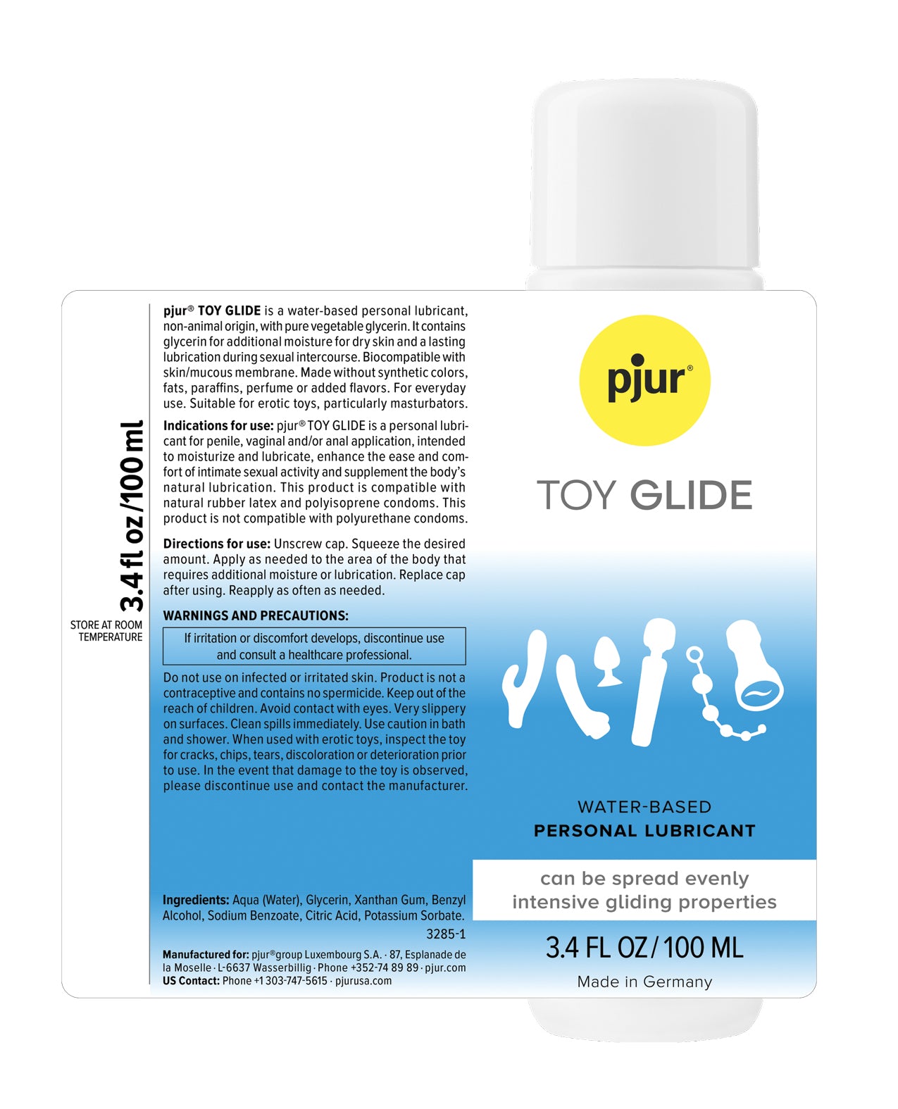 Pjur Toy Glide Water Based- 100 ml Bottle