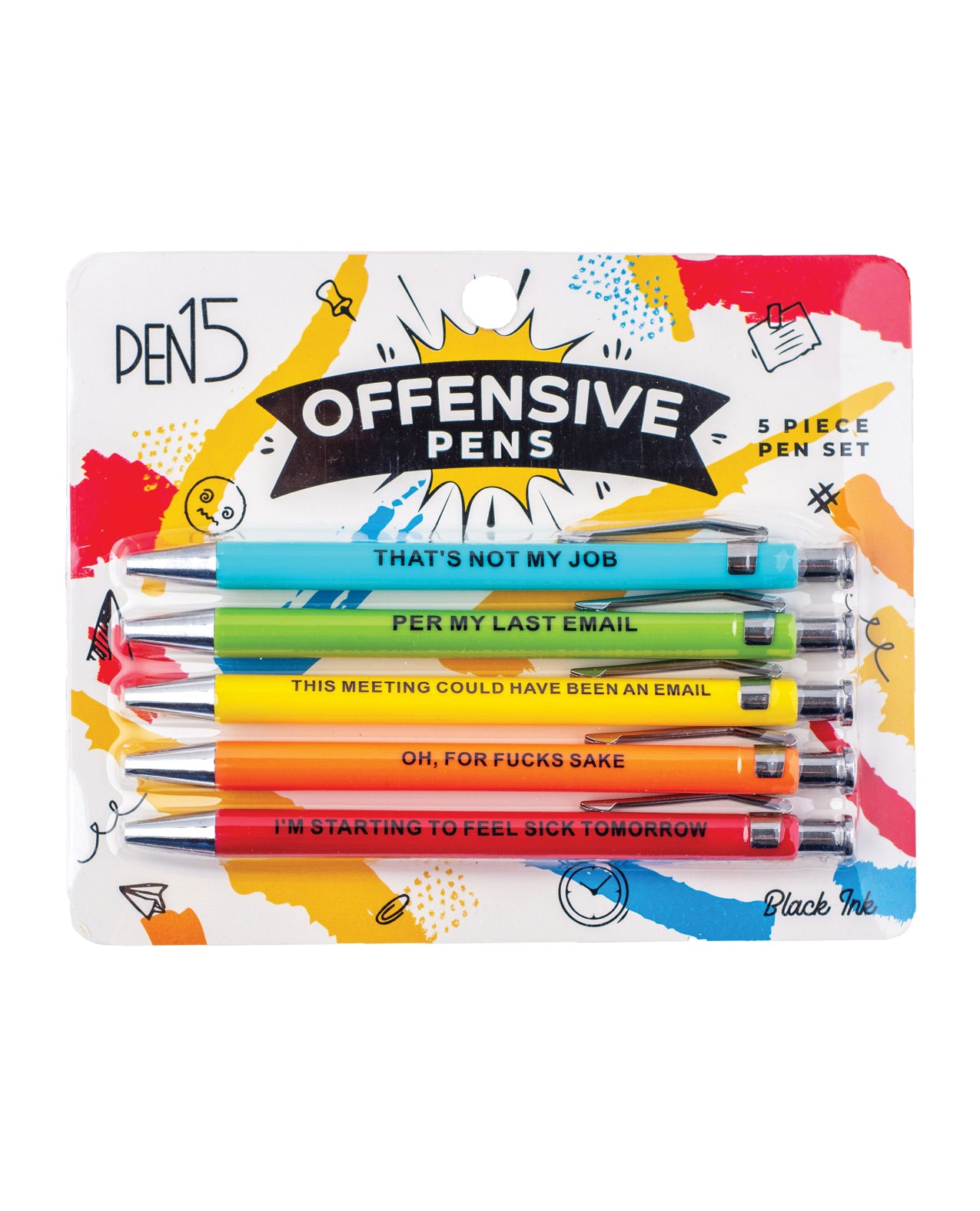 Wood Rocket Offensive Pens - 5 Pack