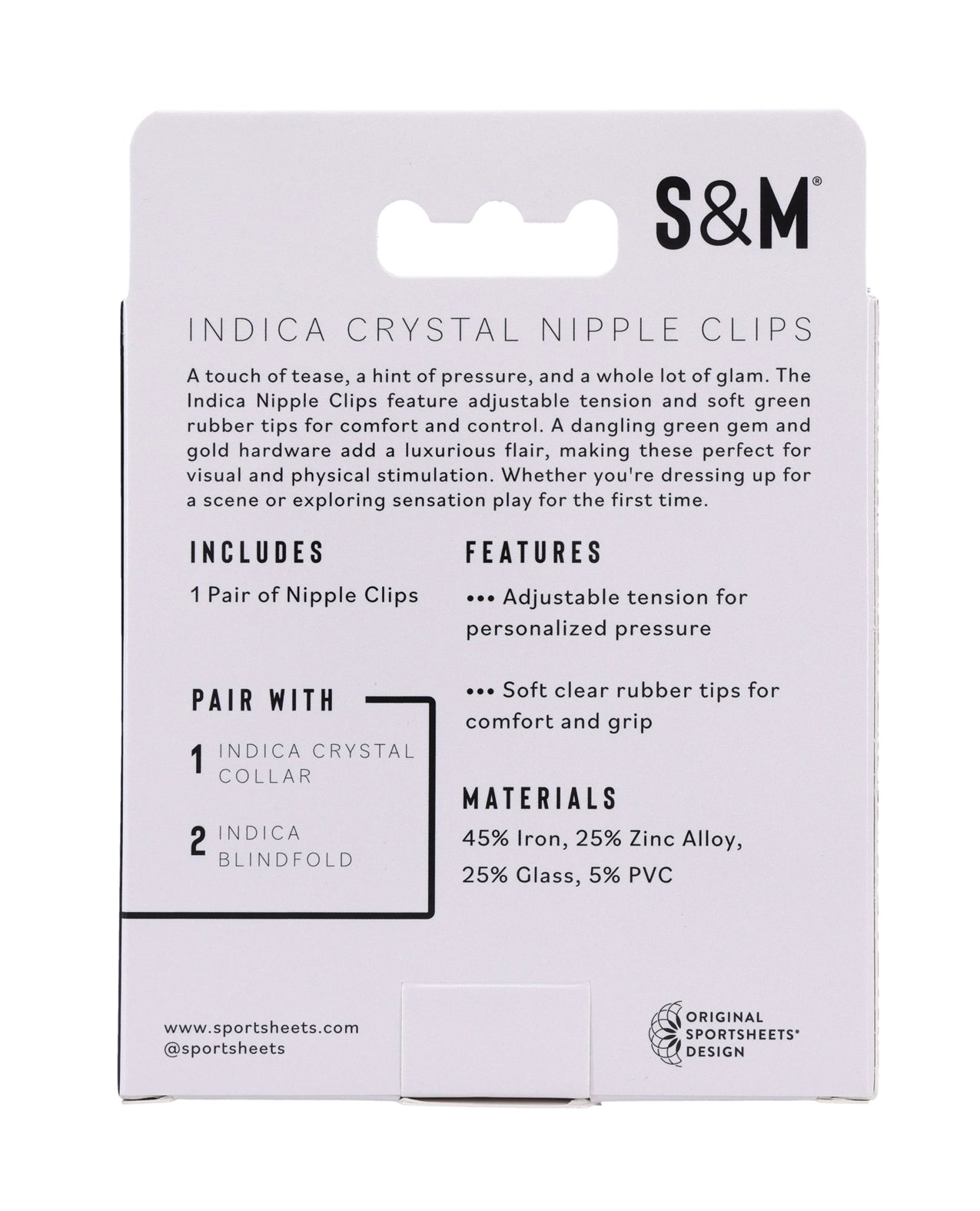Sex & Mischief Indica Crystal Nipple Clips