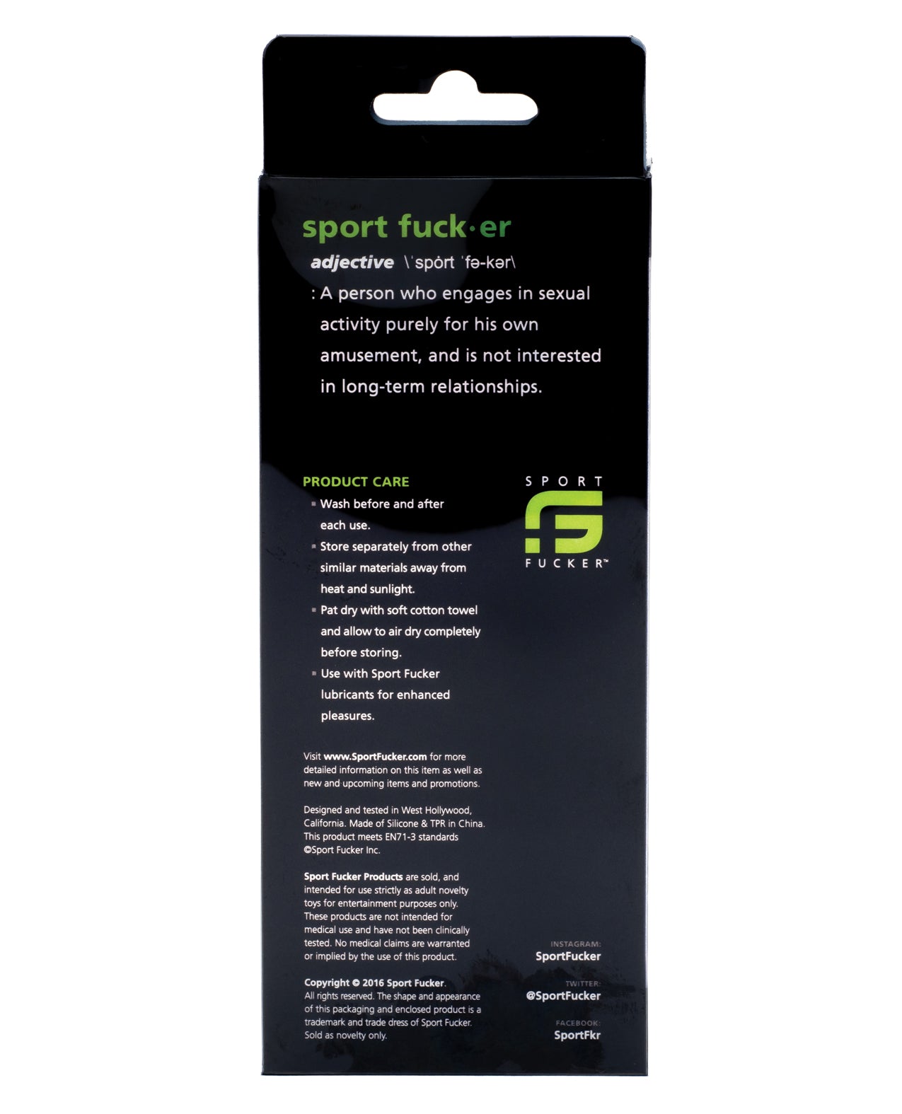 Sport Fucker Ultra Sound - Black