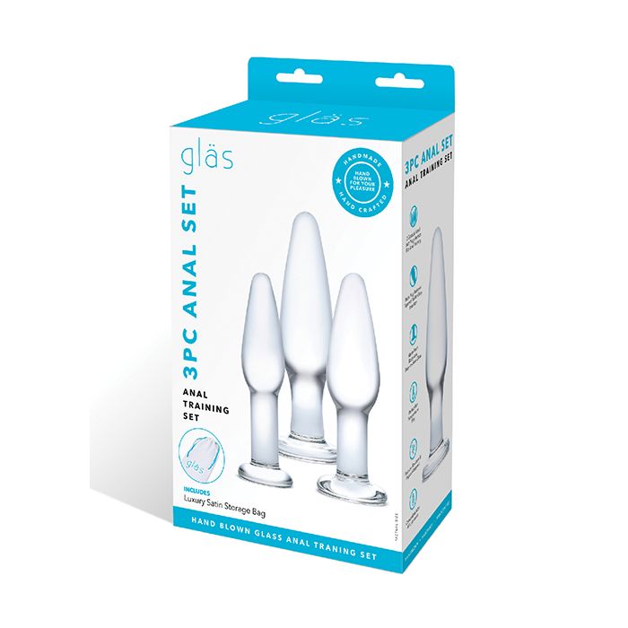Glas 3 pc Glass Anal Training Kit
