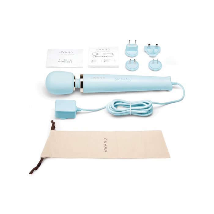 Le Wand Powerful Plug-In Vibrating Massager - Sky Blue