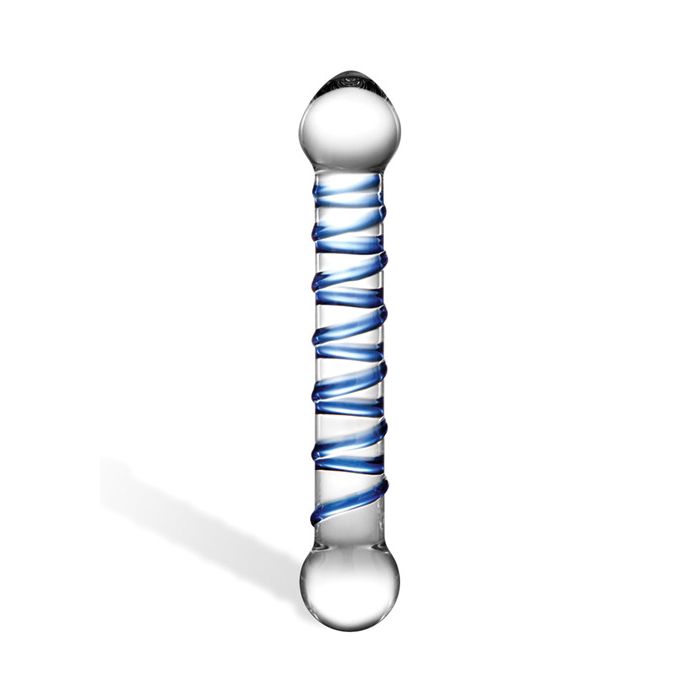 Glas 6.5" Spiral Dildo