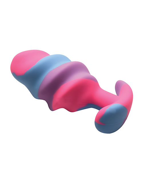 Creature Cocks - Unicorn Swirl Silicone Butt Plug - Large