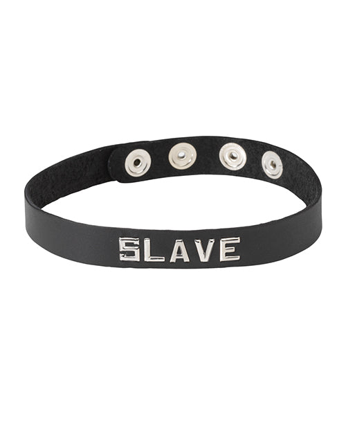 Spartacus SLAVE Leather Collar - Black