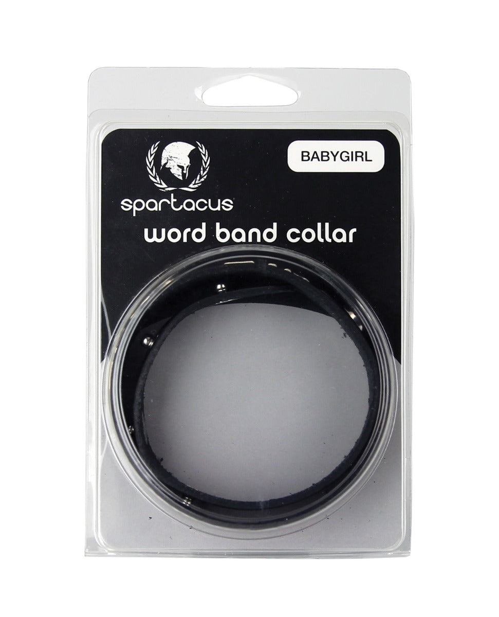 Spartacus BABYGIRL Leather Collar - Black