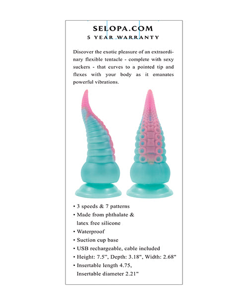 Selopa Stuck On You Tentacle Dildo - Multi Color