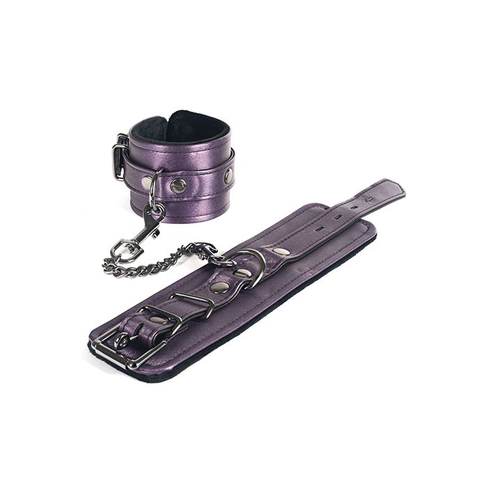 Spartacus Galaxy Legend Faux Leather Ankle Restraints - Purple