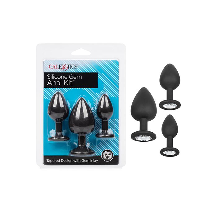 Silicone Gem Anal Kit - Black
