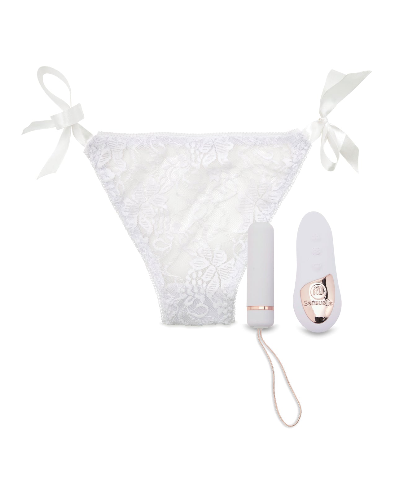 Nu Sensuelle Pleasure Panty Bullet w/Remote Control 15 Function - White
